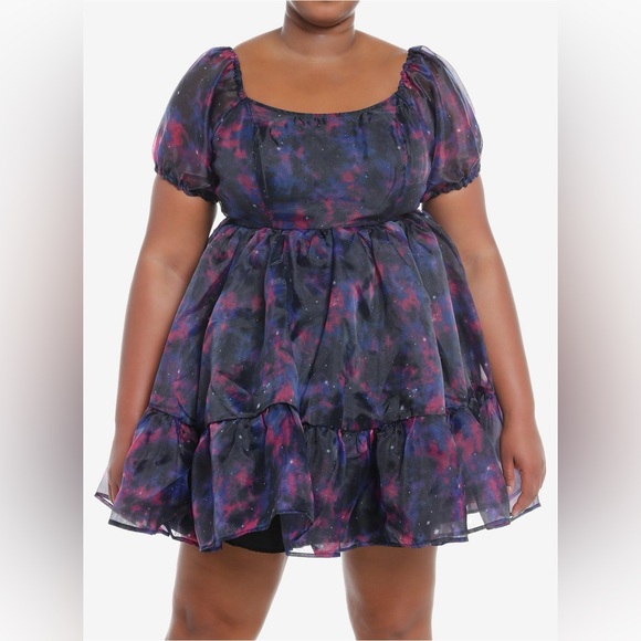 Cosmic Aura Galaxy Tiered Organza Dress, medium - Picture 2 of 7